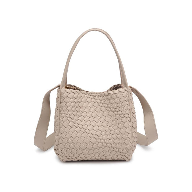 MODA LUXE Roxy Woven Double-Handle Crossbody Tote - More Colors Available-The Shop Laguna Beach