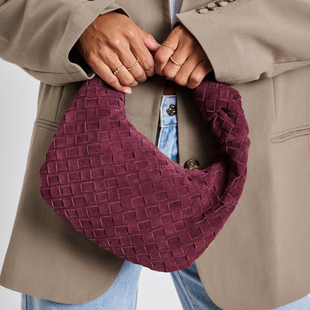 MODA LUXE Autumn Suede Woven Handbag - More Colors Available