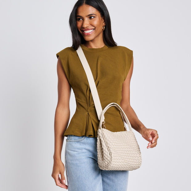 MODA LUXE Roxy Woven Double-Handle Crossbody Tote - More Colors Available-The Shop Laguna Beach