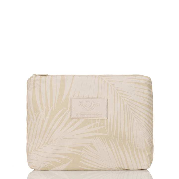 ALOHA COLLECTION Areca Mid Zip Pouch-The Shop Laguna Beach