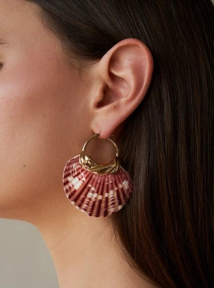 LILI CLASPE Mira Shell Earrings-The Shop Laguna Beach