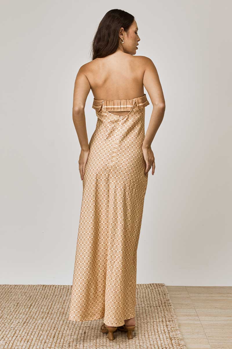 MON RENN Monikh Strapless Maxi Dress-The Shop Laguna Beach