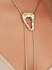 ETTIKA Molten Muse 18K Gold-Plated Bolo Necklace-The Shop Laguna Beach