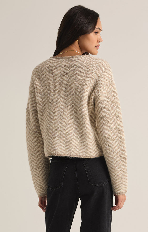 Z SUPPLY Naomi Herringbone Cardigan-The Shop Laguna Beach