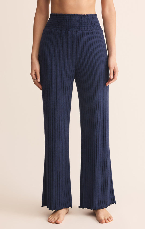 Z SUPPLY Dawn Silky Smocked Rib Pant-The Shop Laguna Beach