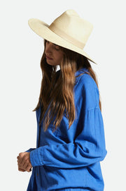 BRIXTON Harper Panama Straw Hat-The Shop Laguna Beach