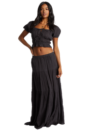 BILLABONG Ditsy Dreams Gauze Maxi Skirt-The Shop Laguna Beach