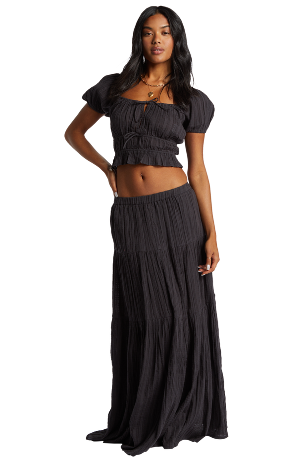 BILLABONG Ditsy Dreams Gauze Maxi Skirt-The Shop Laguna Beach