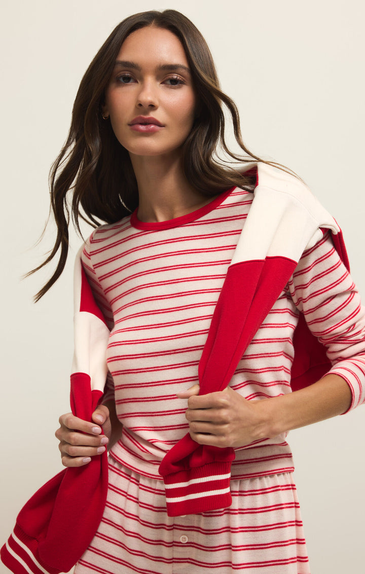 Z SUPPLY Night In Stripe Long Sleeve Tee-The Shop Laguna Beach