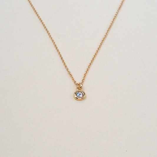 MAY MARTIN Petite CZ Necklace-The Shop Laguna Beach