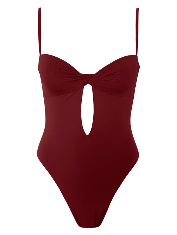 SLATE SWIM Phoenix Twist One Piece-The Shop Laguna Beach