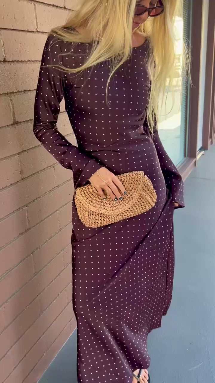 KEEN THE LABEL Georgie Satin Maxi Dress