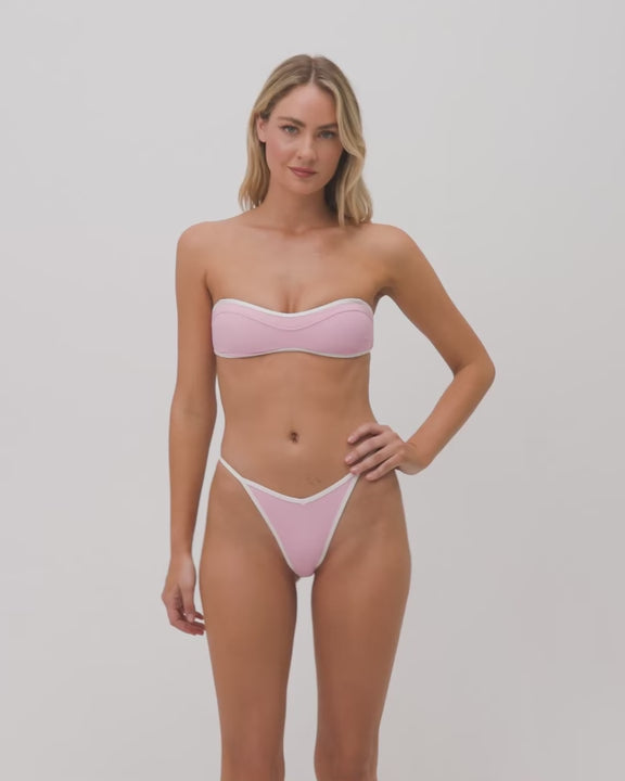 LSPACE Selena Piped Bandeau Top - More Colors Available