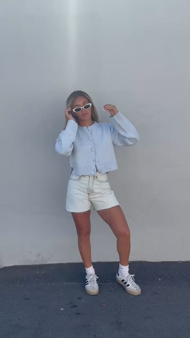 KEEN THE LABEL Greer Cropped Cardigan Sweater