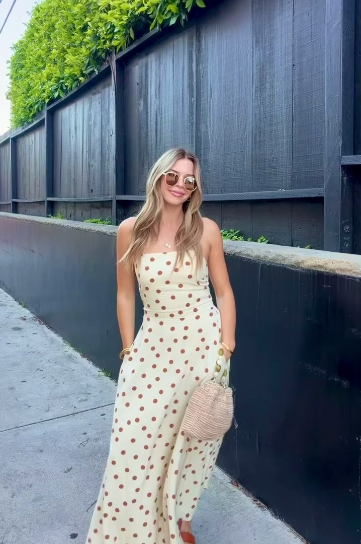 KEEN THE LABEL Zosia Polka Dot Midi Dress - More Colors Available