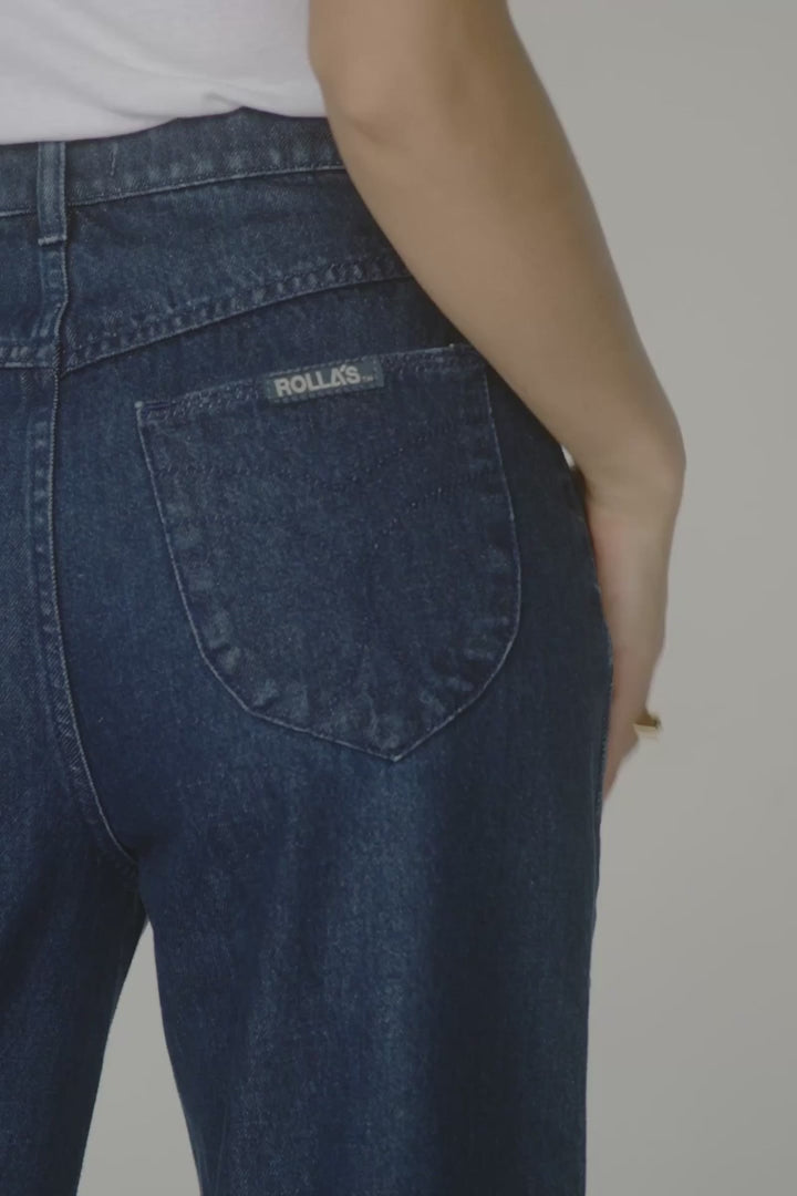 ROLLAS Studio Flare Wide-Leg Denim Pant