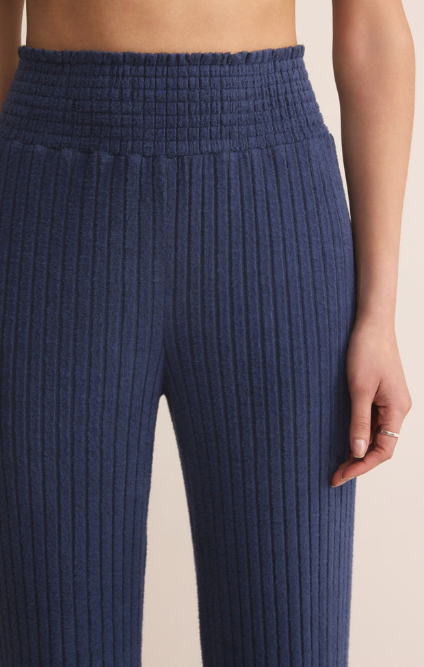 Z SUPPLY Dawn Silky Smocked Rib Pant-The Shop Laguna Beach