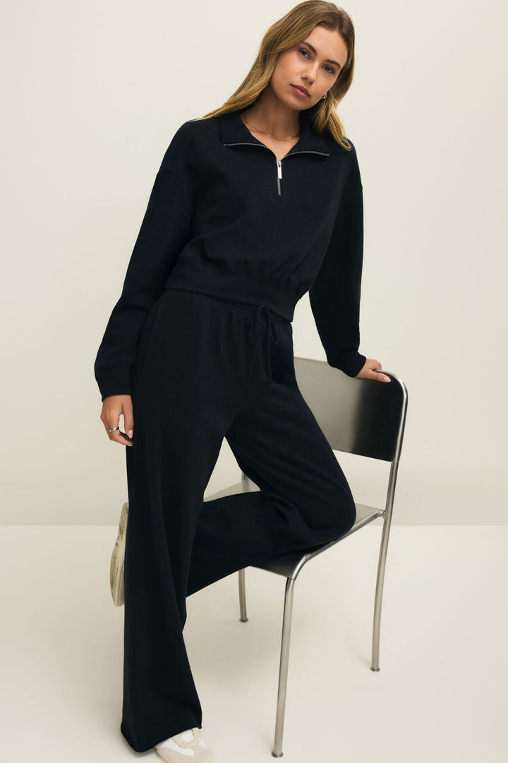 Z SUPPLY Downtown Half-Zip Sweatshirt-The Shop Laguna Beach