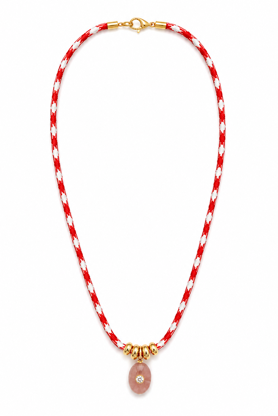 LEO & LUCA Rose Paracord Charm Necklace