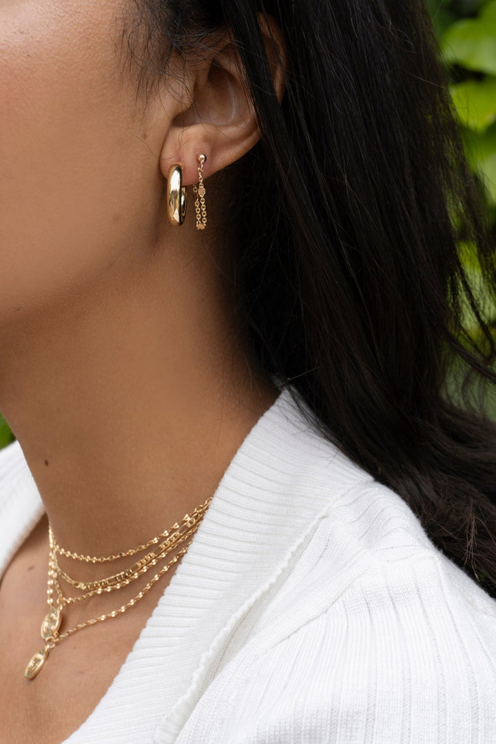 MAY MARTIN Jessica Small Hoop Earrings-The Shop Laguna Beach