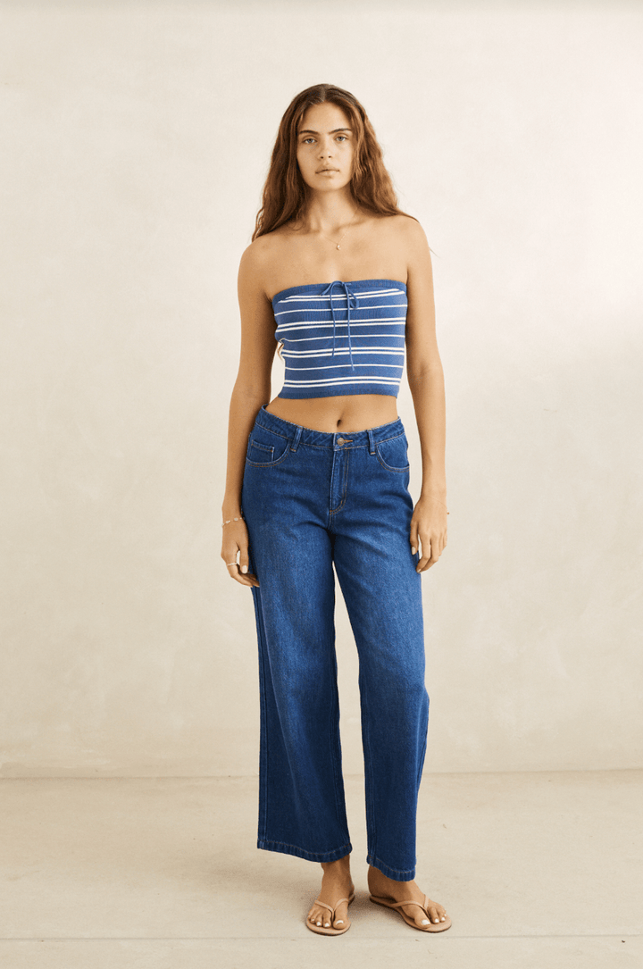 RHYTHM Vista Stripe Knit Tube Top