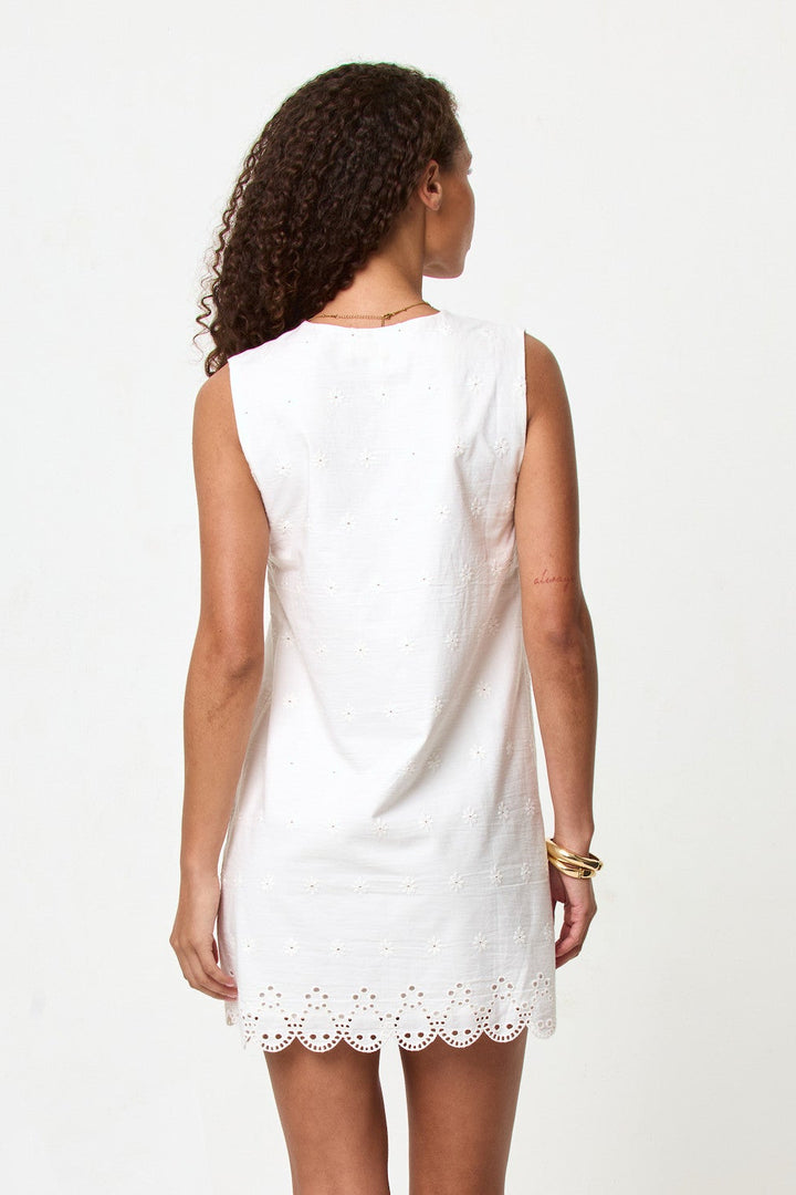 LSPACE Sunday Embroidered Mini Dress-The Shop Laguna Beach