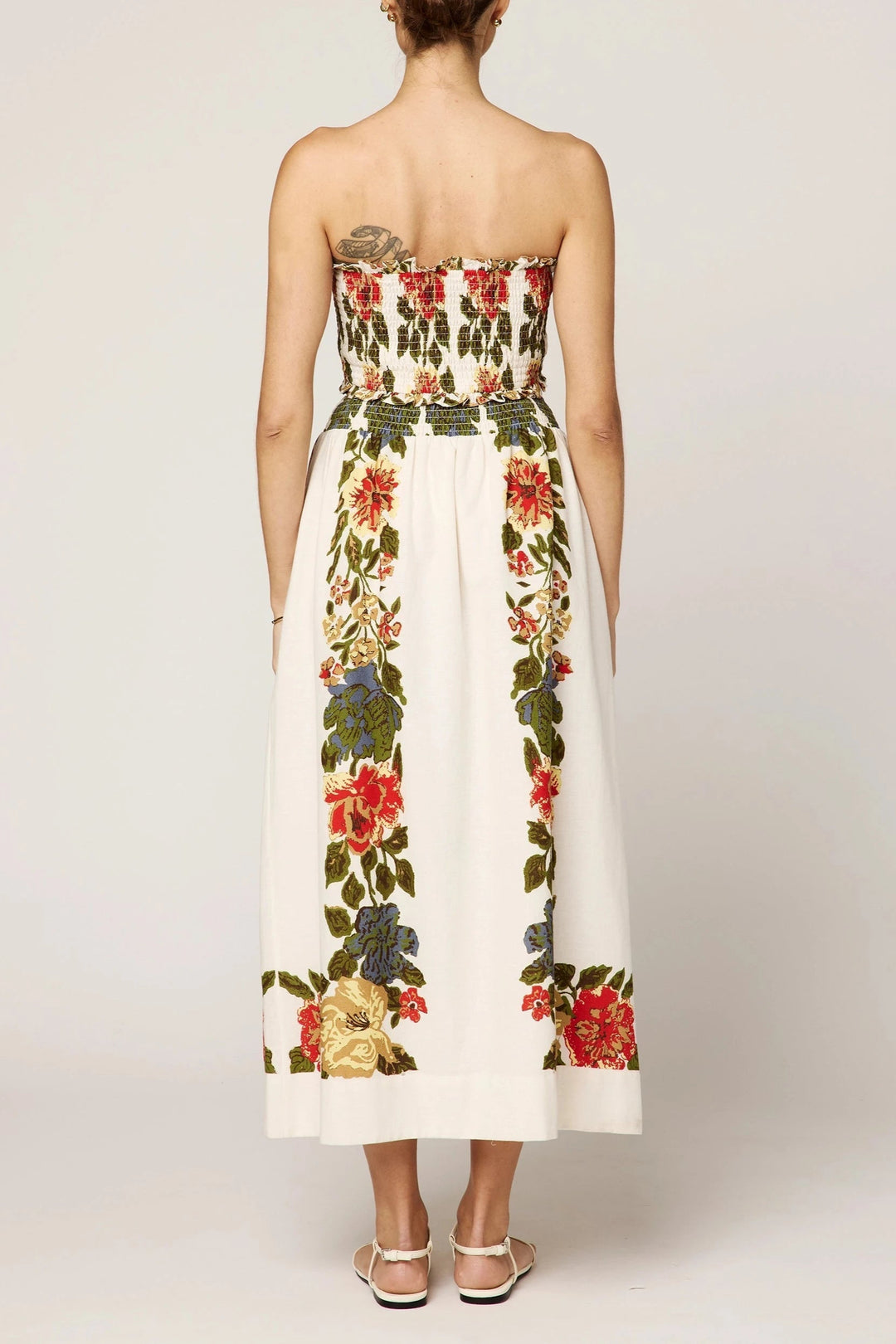 CLEOBELLA Ruby Smocked Floral Tube Top-The Shop Laguna Beach