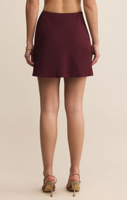Z SUPPLY Chablis Satin Mini Skirt-The Shop Laguna Beach