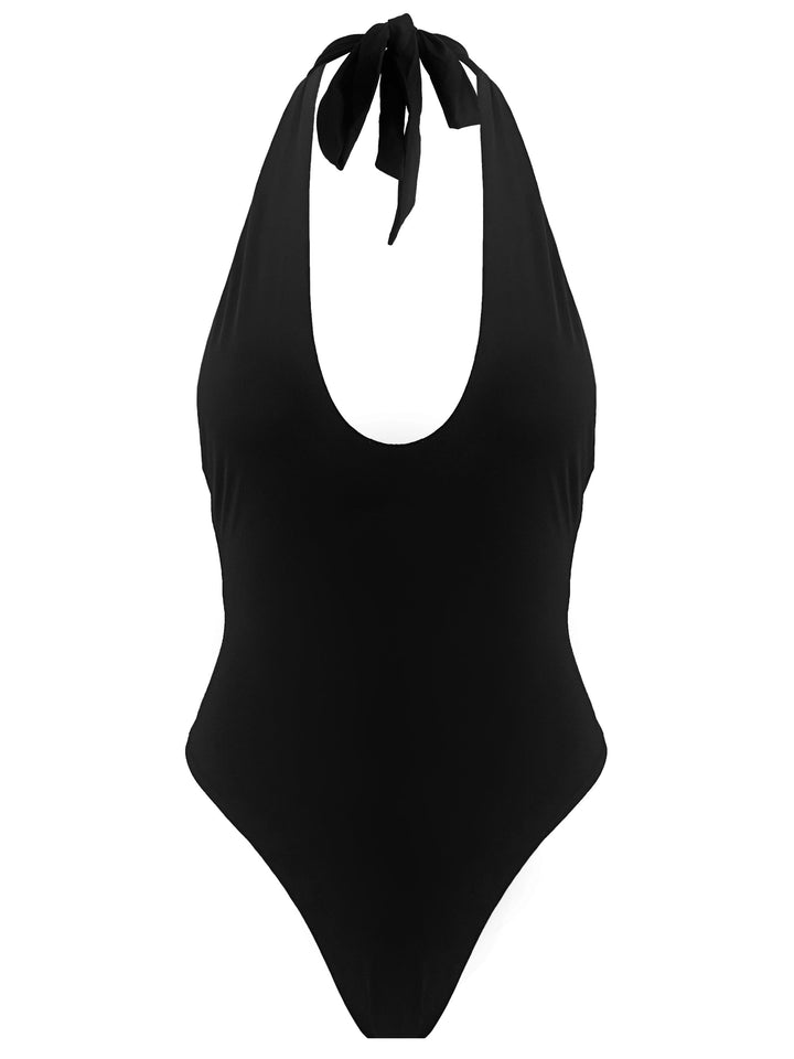 SLATE SWIM Selma Halter One Piece