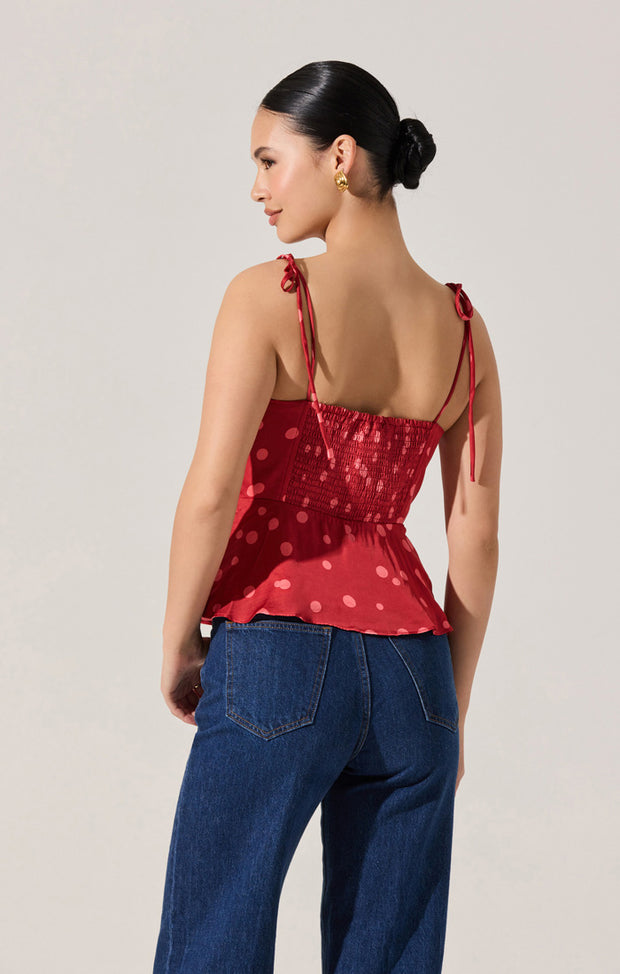 ASTR THE LABEL Selina Peplum Tank-The Shop Laguna Beach