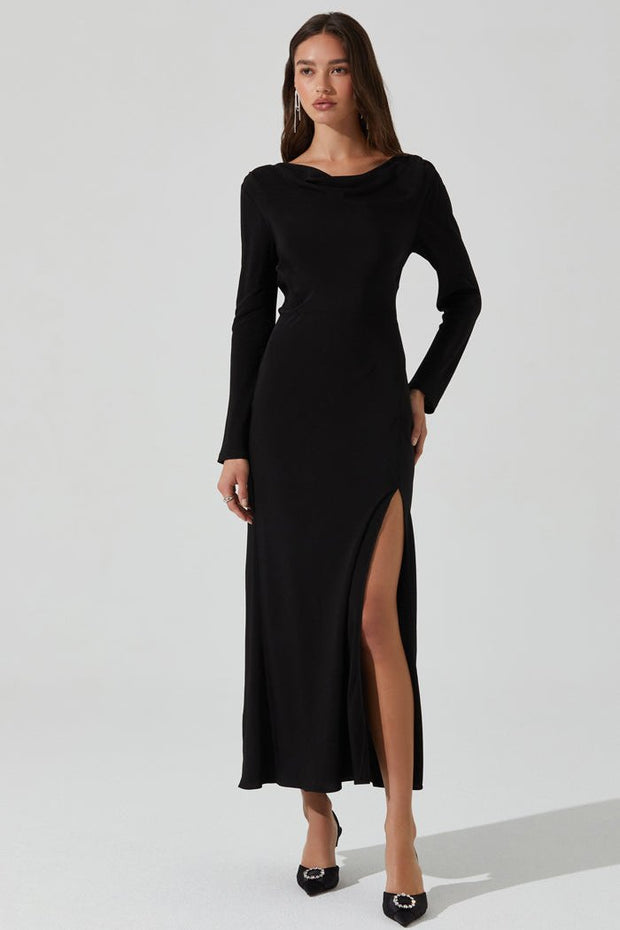 ASTR THE LABEL Decima Cowl-Neck Maxi Dress-The Shop Laguna Beach