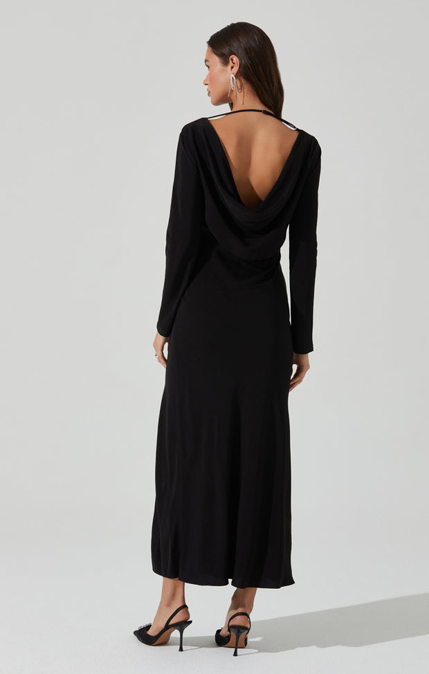 ASTR THE LABEL Decima Cowl-Neck Maxi Dress-The Shop Laguna Beach