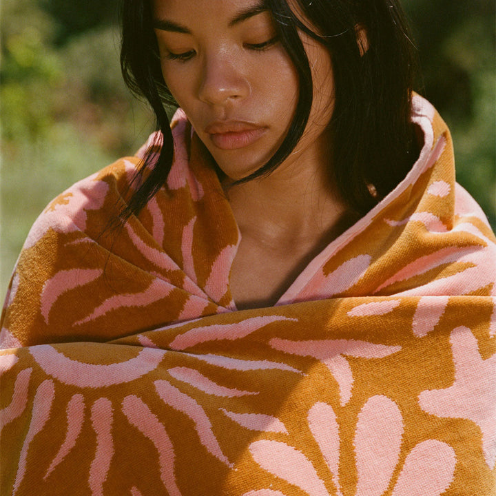 SLOWTIDE Sunny Premium Woven Towel-The Shop Laguna Beach