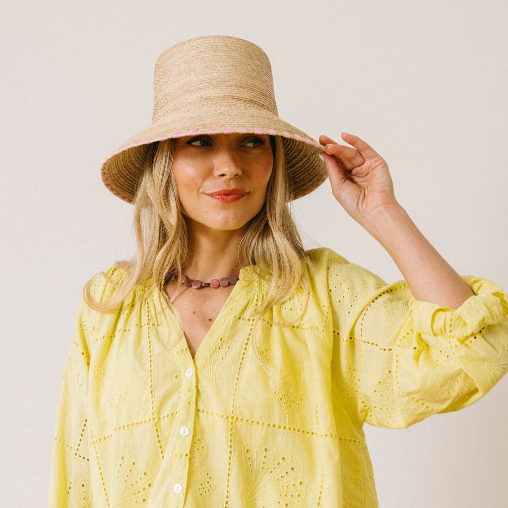 SUNSHINE TIENDA Camila Stitched Bucket Hat