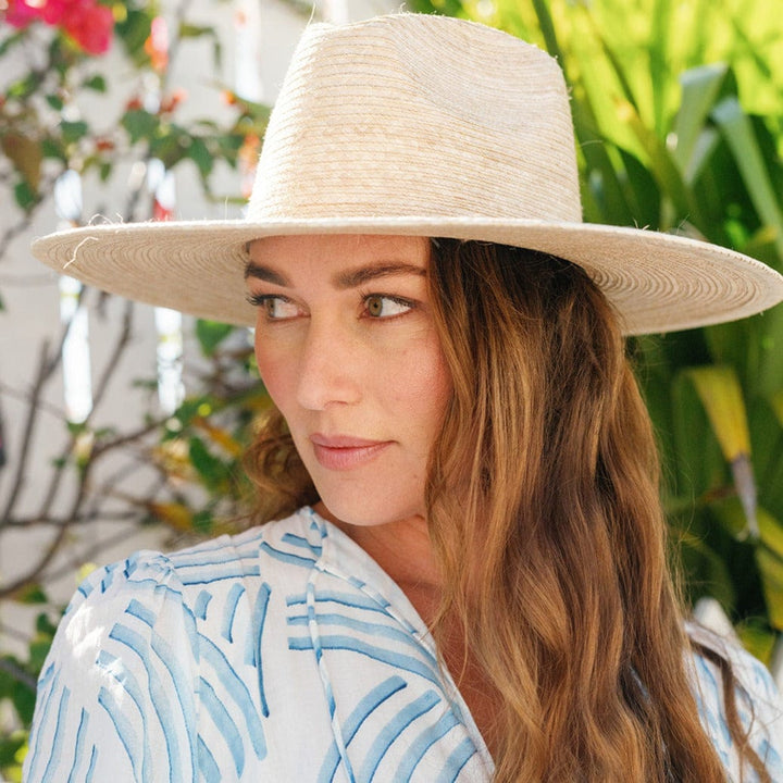 SUNSHINE TIENDA Jane Palm Straw Hat-The Shop Laguna Beach