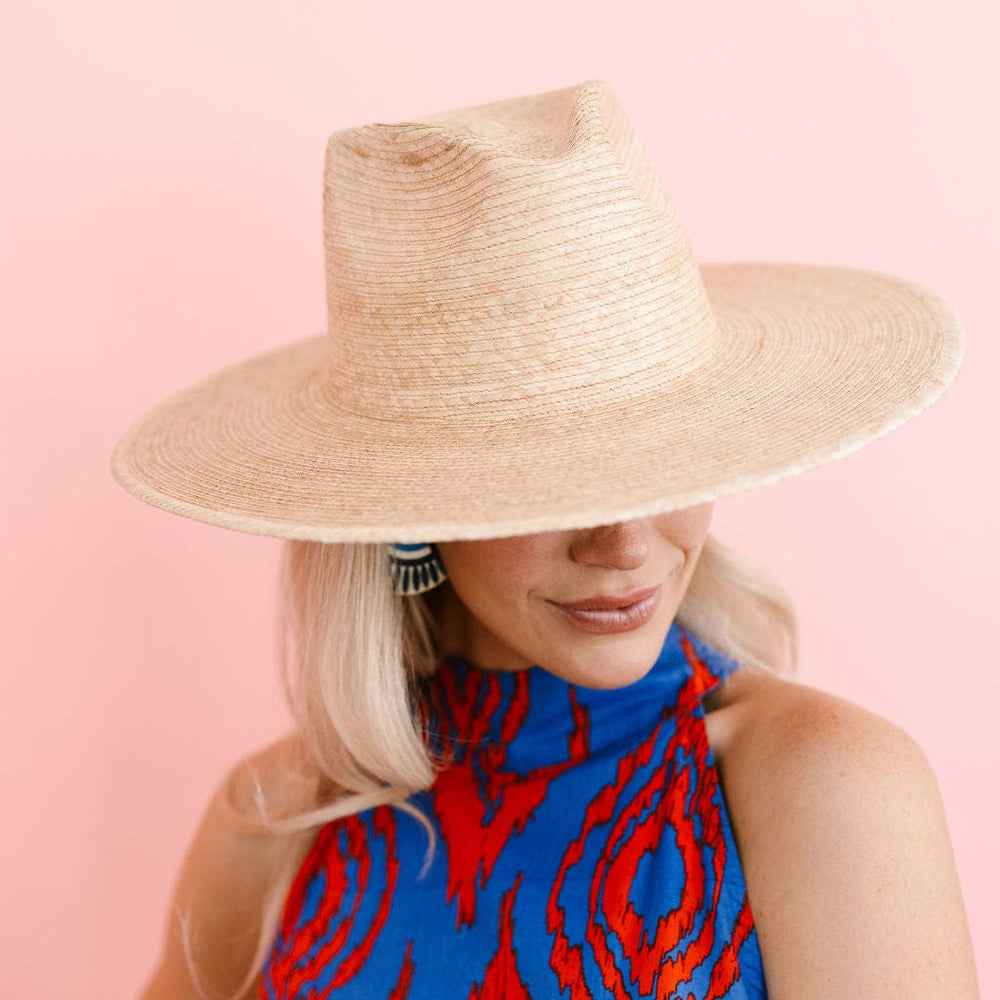 SUNSHINE TIENDA Jane Palm Straw Hat-The Shop Laguna Beach