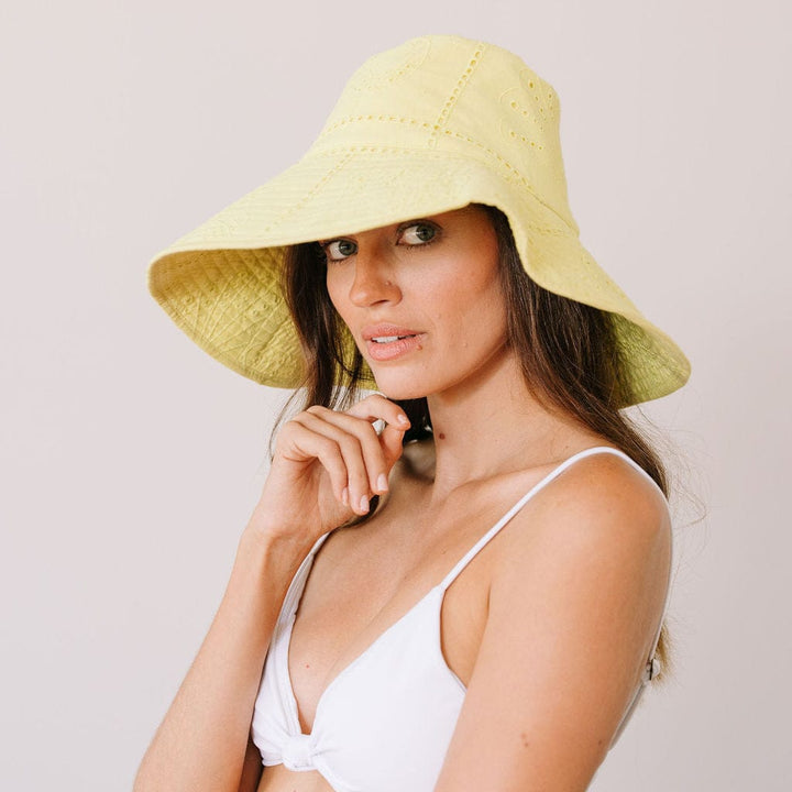 SUNSHINE TIENDA Shell Beachy Bucket Hat-The Shop Laguna Beach