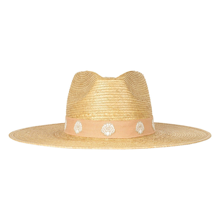 SUNSHINE TIENDA Shell Haven Palm Hat-The Shop Laguna Beach