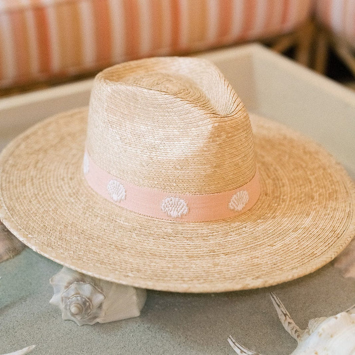 SUNSHINE TIENDA Shell Haven Palm Hat-The Shop Laguna Beach