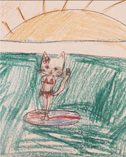 BABEN Surfin' Kitty Tamara Tri Top w/ Charm-The Shop Laguna Beach