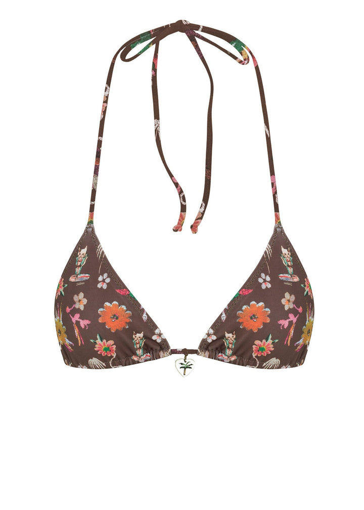 BABEN Surfin' Kitty Tamara Tri Top w/ Charm-The Shop Laguna Beach