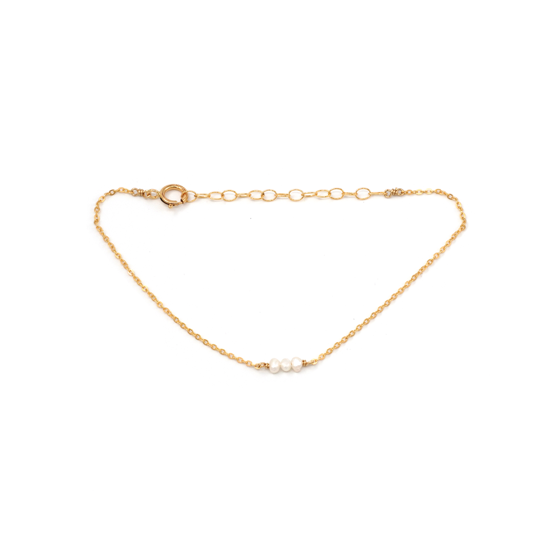 MAY MARTIN Three Pearl Bracelet-The Shop Laguna Beach