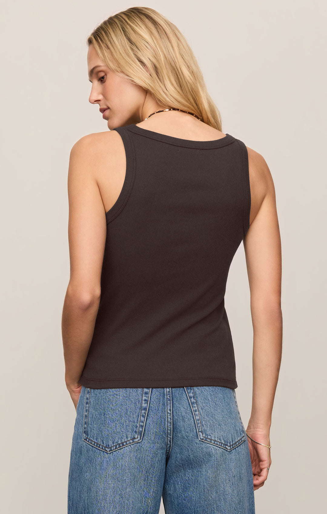 Z SUPPLY Rowe Rib Scoop Tank-The Shop Laguna Beach