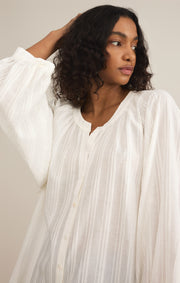 Z SUPPLY Wren Voile Buttoned Top-The Shop Laguna Beach