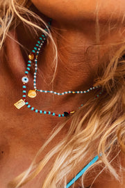 GOUPI Minimalist Protection Beaded Necklace - More Colors Available-The Shop Laguna Beach