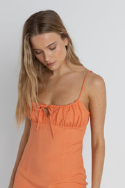 RHYTHM Andie Gathered Mini Dress
