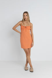 RHYTHM Andie Gathered Mini Dress