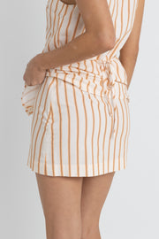 RHYTHM Tide Stripe Mini Skirt
