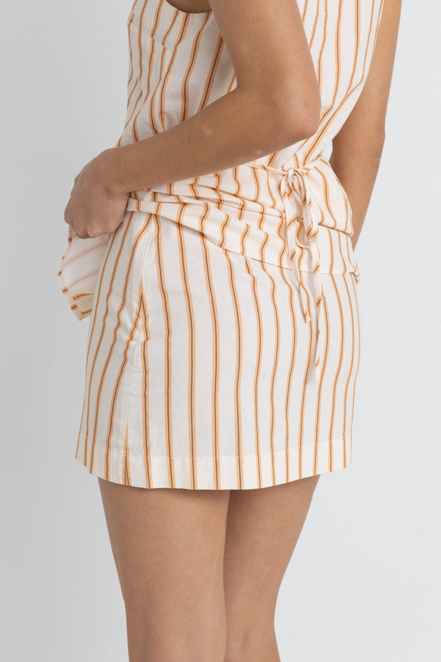 RHYTHM Tide Stripe Mini Skirt