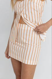 RHYTHM Tide Stripe Mini Skirt